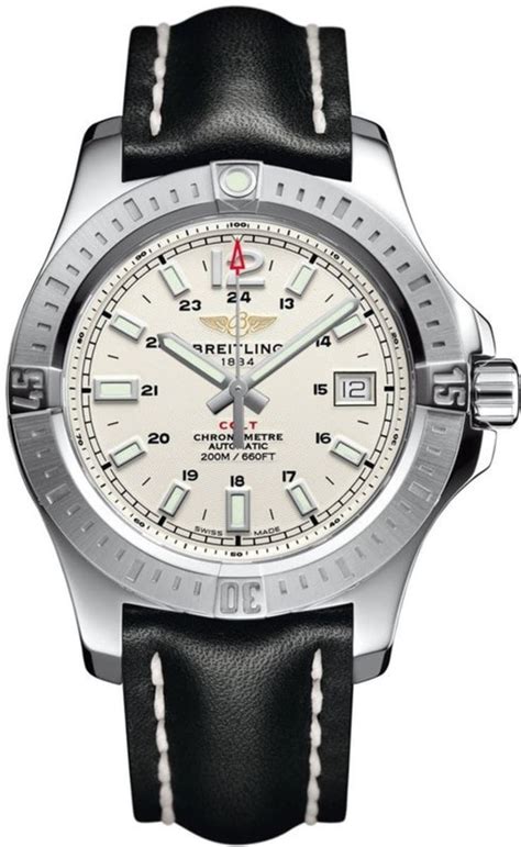 breitling 41 colt|Breitling colt 41 silver dial.